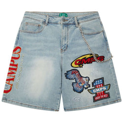 Campus Goods Motor Sport Jean Shorts