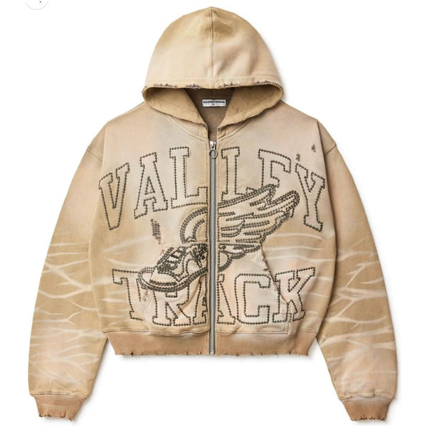 Vale Forever Garden Zip Up Hoodie "Sand”