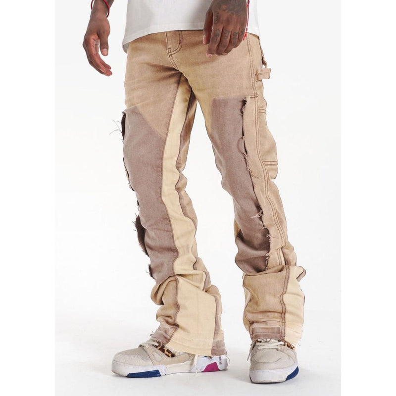 Sugar Hill Revolver Stacked Jeans “Khaki/Ivory”