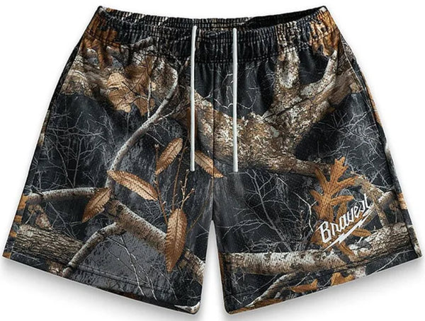 Bravest Studios Black Realtree Shorts