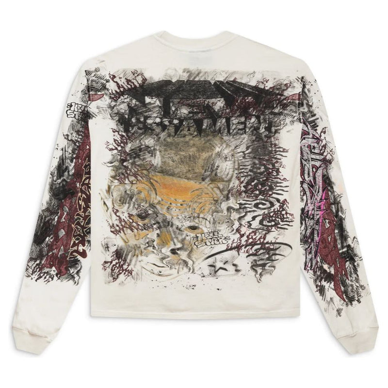 Hellstar Graffiti L/S Tee "White"