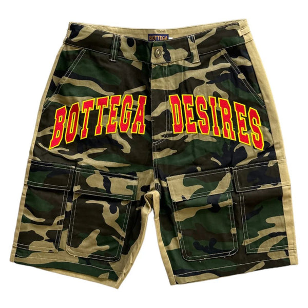 Bottega Desires Cargo Shorts “Camo”