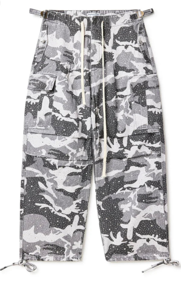 Vale Forever Crystal Camo Cargo Pants “Winter Grey”