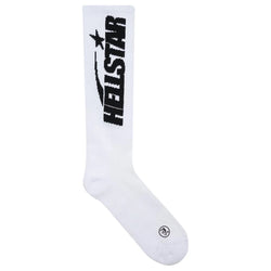 Hellstar Logo Socks “White”