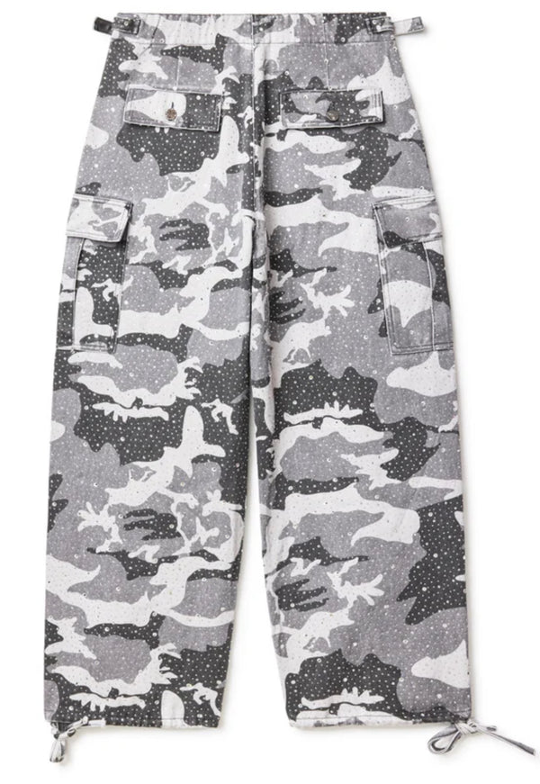 Vale Forever Crystal Camo Cargo Pants “Winter Grey”