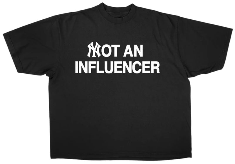 Not An Influencer NY Tee “Black"