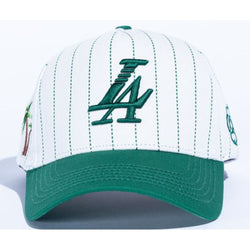 Reference Paradise LA Pinstripe Snapback Hat “Green”