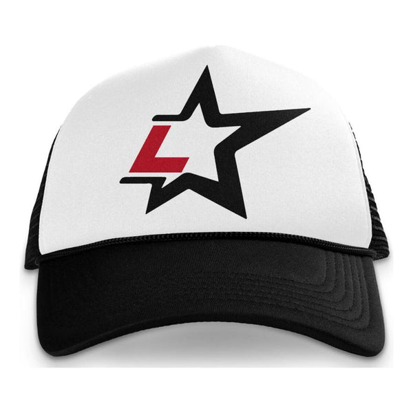 Lonely Hearts Club Lone Star Trucker Hat “Black/White”