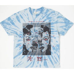 BLDG4 Split Tie Die Tee "Blue"