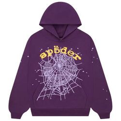 Sp5der Star OG Web V2 Hoodie “Purple”