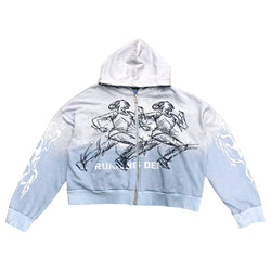 Visionary Club Skyfall Blue Zip Up Hoodie