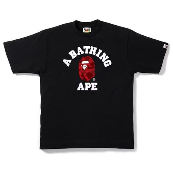 Bape A Bathing Ape ABC Camo College Tee "Black/Red"