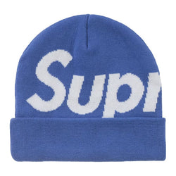 Supreme Big Logo Beanie "Blue"