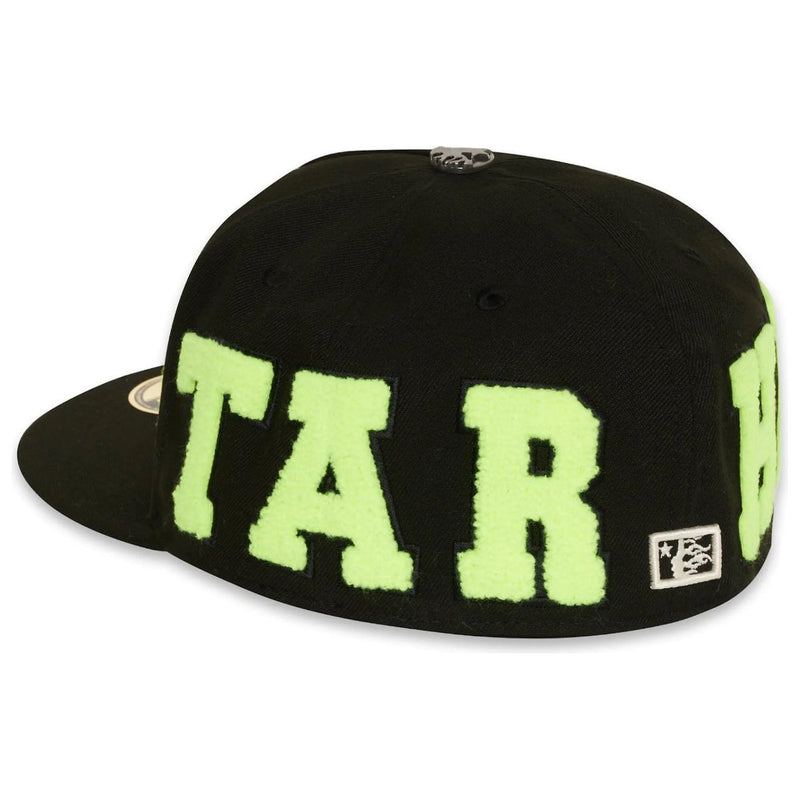 Hellstar OG Patch SnapBack Hat “Black/Lime”