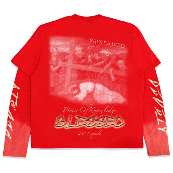 PiecesOfKnowledge Saints Saved L/S Tee