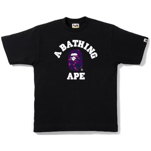 Bape A Bathing Ape College Tee "Black/Purple"