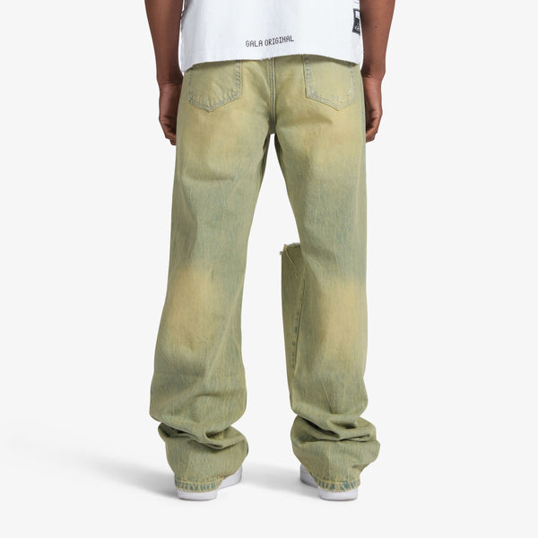 Gala Original Chloro Relaxed Denim Jeans "Sun Bleached Sage"