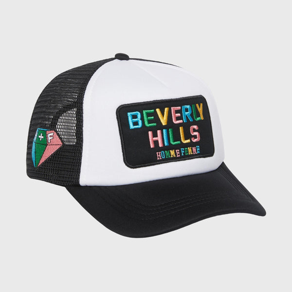 Homme Femme Beverly Hills Trucker Hat “Black”