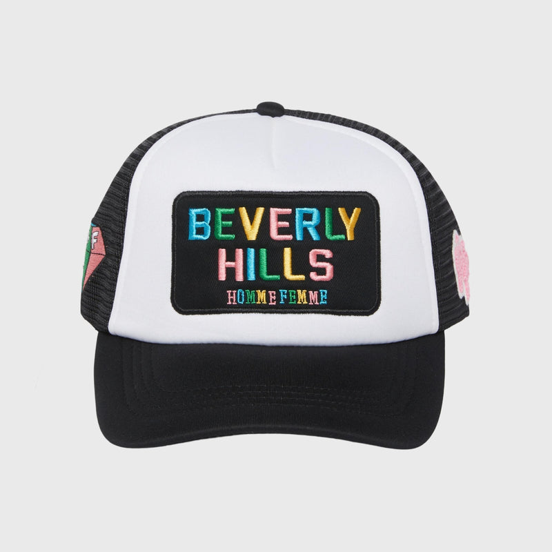 Homme Femme Beverly Hills Trucker Hat “Black”