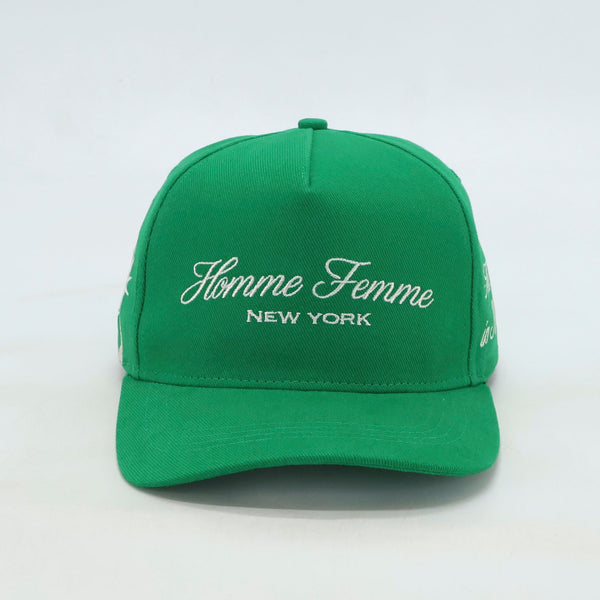 Homme Femme New York Royalty Snapback Hat “Green"