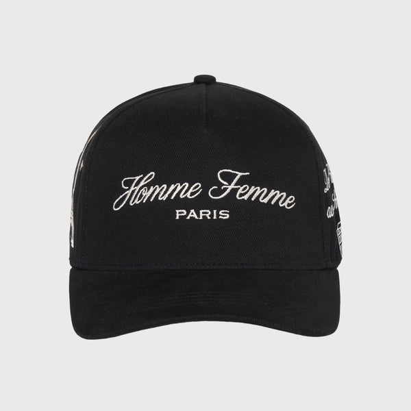 Homme Femme Paris Prestige Snapback Hat “Black"