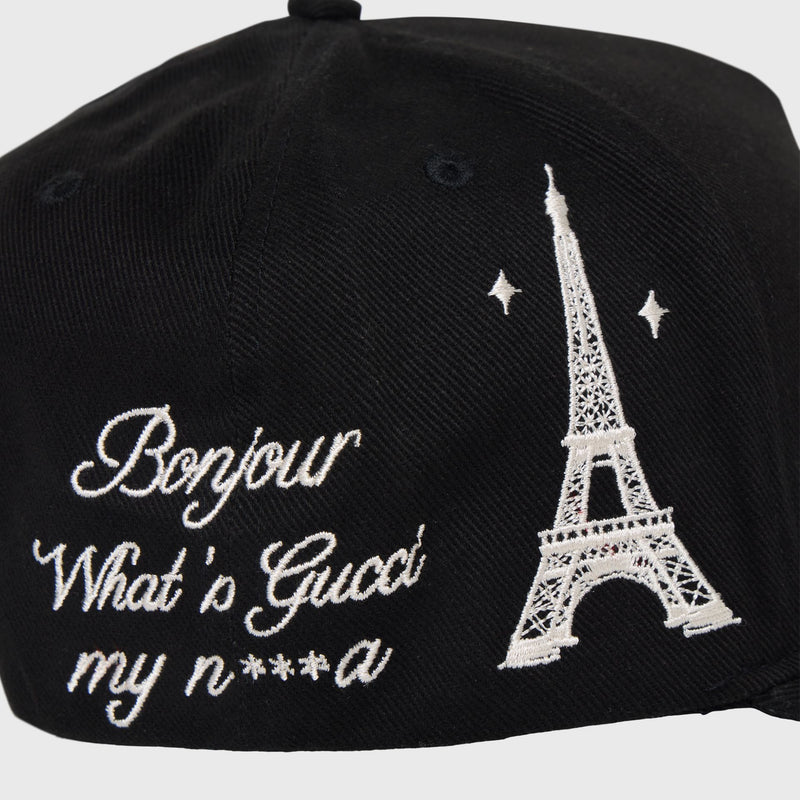 Homme Femme Paris Prestige Snapback Hat “Black"