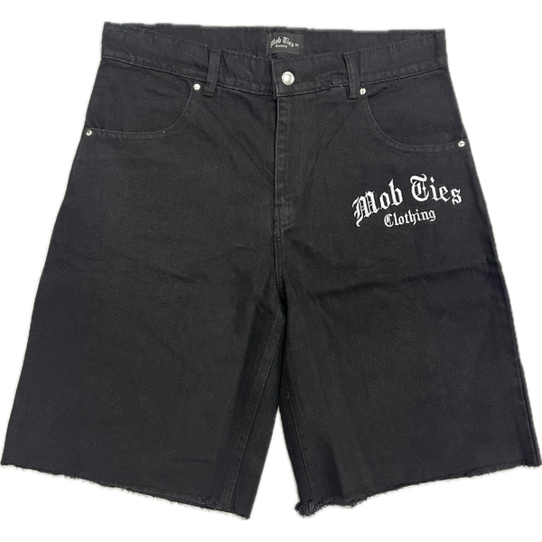 Mobties Denim Jean Shorts "Black"