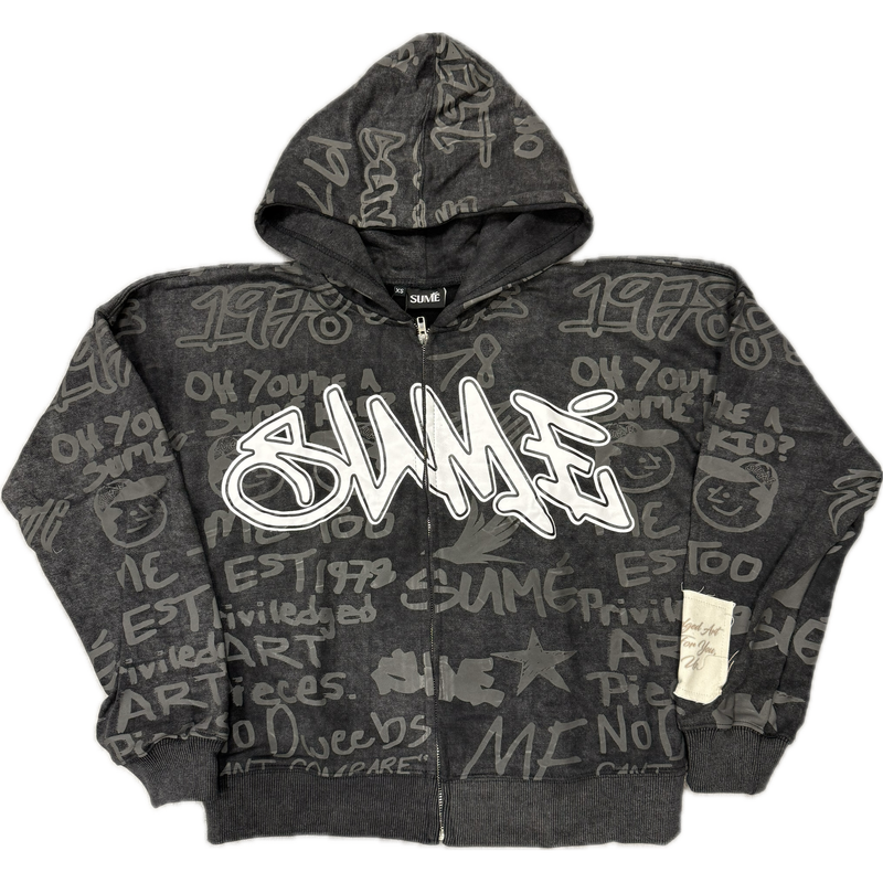 Sumé 3M Graffiti Zip Up Jacket