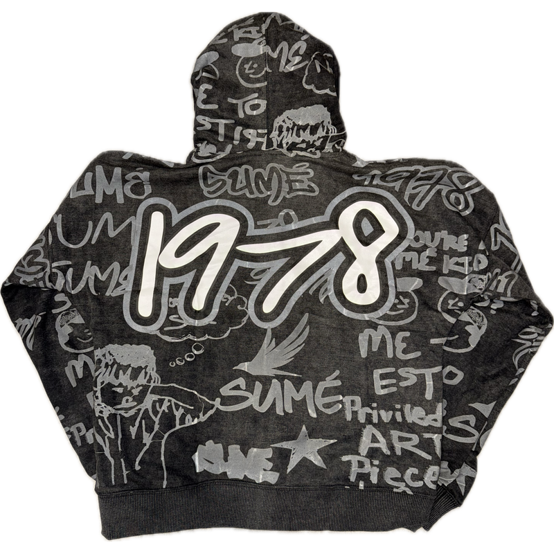 Sumé 3M Graffiti Zip Up Jacket