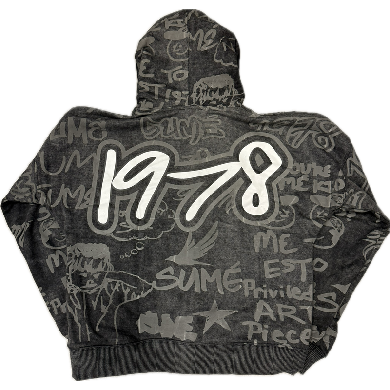 Sumé 3M Graffiti Zip Up Jacket