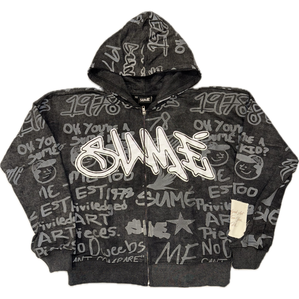 Sumé 3M Graffiti Zip Up Jacket