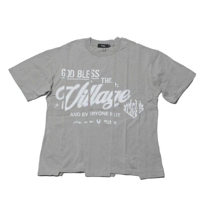 Village Blessings Paneled Tee "Taupe"