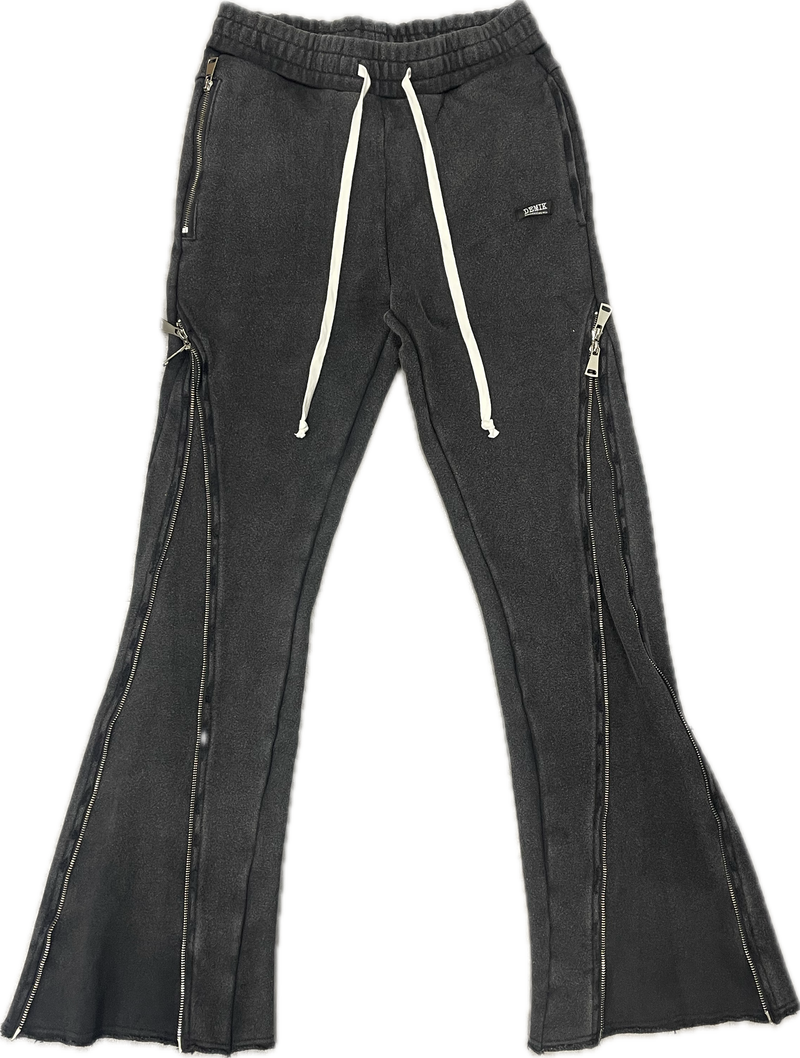 Demik 3X Shadow Zip Flared Sweatpants