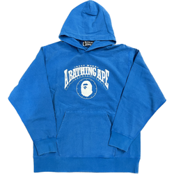 Bape Washed Relaxed Fit Hoodie "Blue"