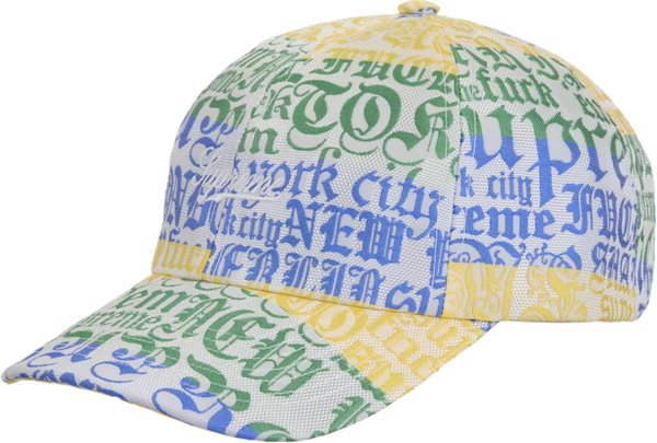 Supreme Cities Jacquard 6-Panel Hat “Multicolor”
