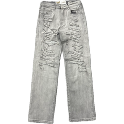 Waimea Distressed Baggy Jeans "Grey Wash"