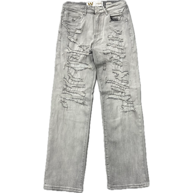 Waimea Distressed Baggy Jeans "Grey Wash"