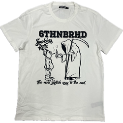 6TH NBRHD Smoking Kills Tee "White"