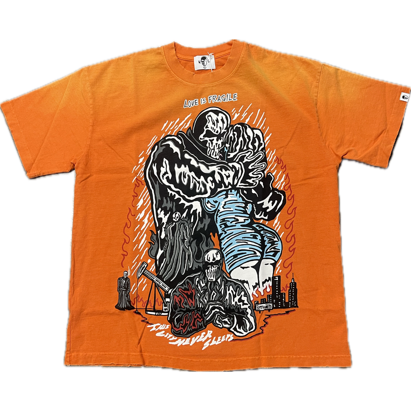 Warren Lotas Love Is Fragile Tee “Orange”