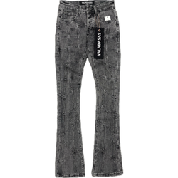 Valabasas Streak Stacked Flared Jeans “Grey Wash”