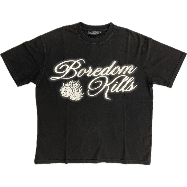 Boredom Kills Dice Tee “Vintage Black”