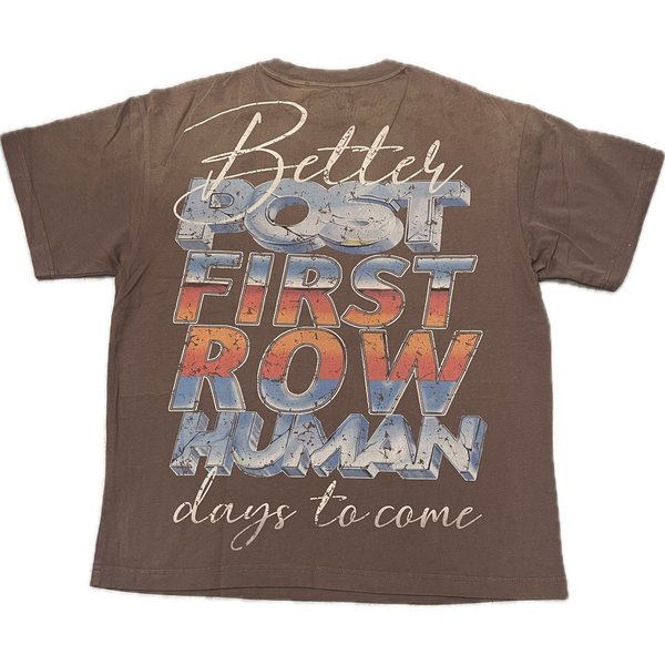 First Row Post Human Tee "Brown"