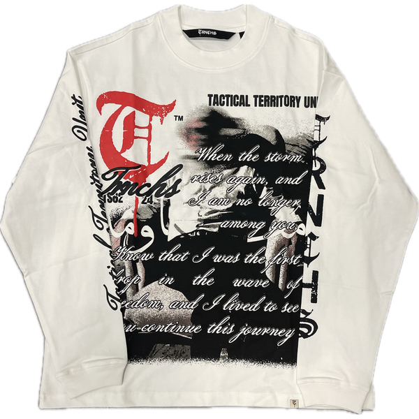 TRNCHS Khandaq L/S Tee "White"