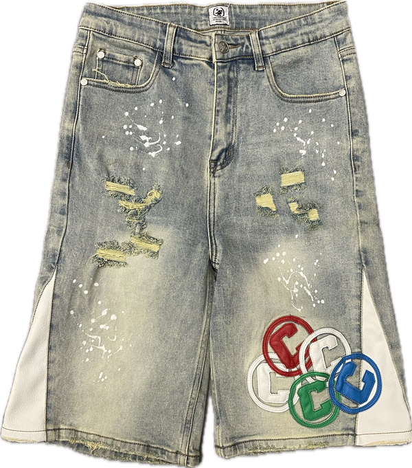 Project Capri Multi Color Denim Shorts