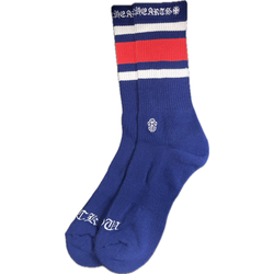 Chrome Hearts Striped Socks “Blue/Red”