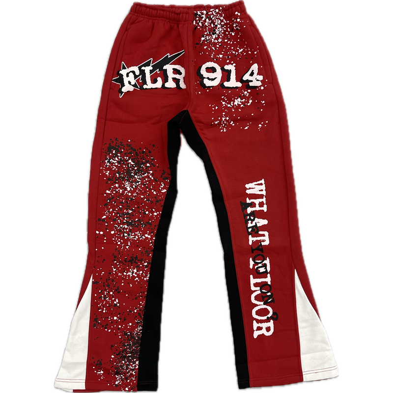 Floor914 V2 All Star Sweatpants “Red”