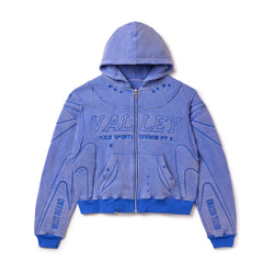 Vale Forever Armor Zip Up Hoodie “Blue”