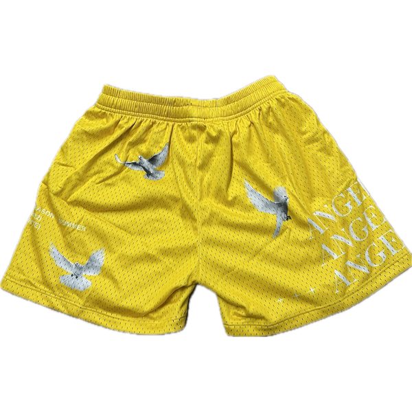 AngelMade x Panhandle Kicks Mesh Shorts "Yellow"