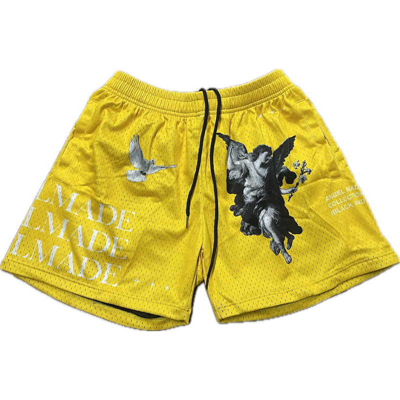 AngelMade x Panhandle Kicks Mesh Shorts "Yellow"