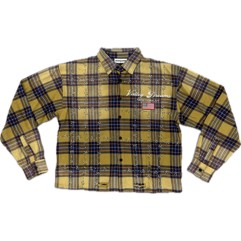 Vale Forever Sunshine Flannel “Yellow/Blue”